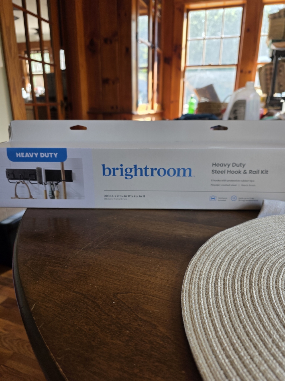 brightroom Heavy Duty Steel Hook & Rail Kit - 2 Boxes